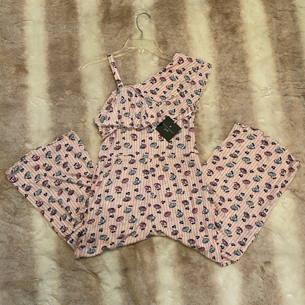 Girls Laura Ashley PJ Romper/New w tags